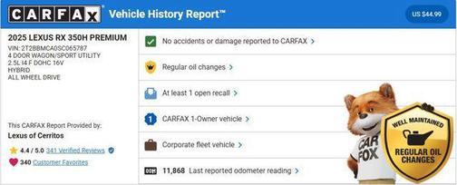 2025 Lexus RX 350 Premium