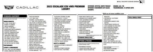 2023 Cadillac Escalade ESV Premium Luxury