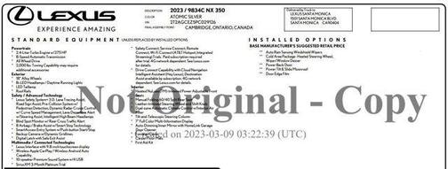 2023 Lexus NX 350 NX 350