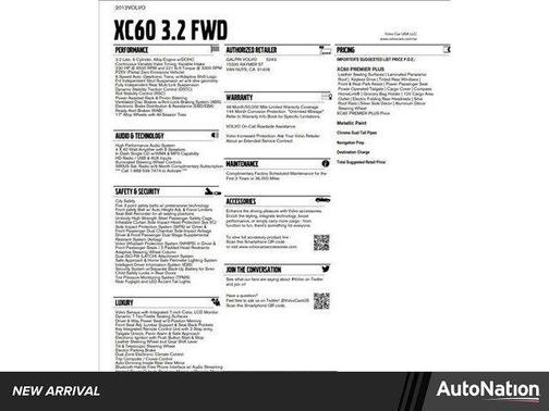 2012 Volvo XC60 3.2