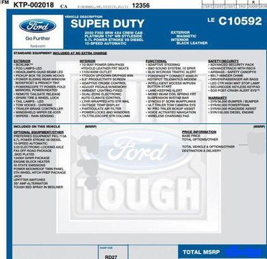 2020 Ford F-350 Platinum