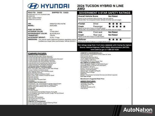 2024 Hyundai TUCSON Hybrid N Line