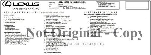 2024 Lexus RX 350 Premium Plus