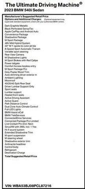 2023 BMW 540 i