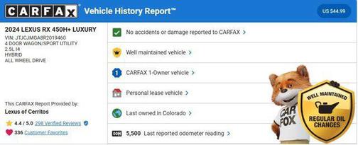 2024 Lexus RX 450h+ Base