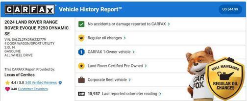 2024 Land Rover Range Rover Evoque Dynamic SE