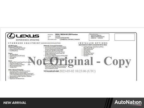 2024 Lexus NX 250 Premium