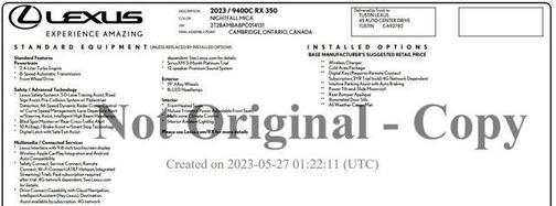 2023 Lexus RX 350 Base