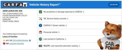 2008 Lexus RX 350 Base