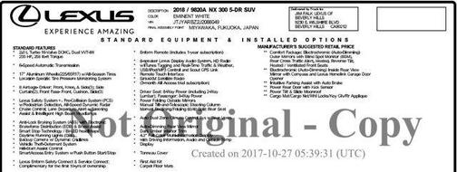 2018 Lexus NX 300 Base