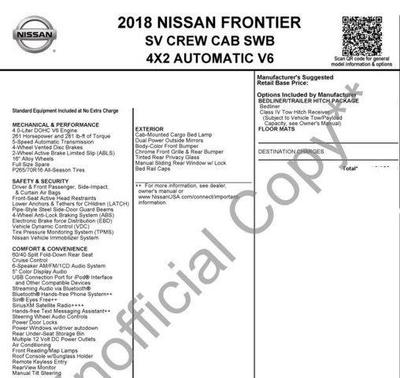 2018 Nissan Frontier SV