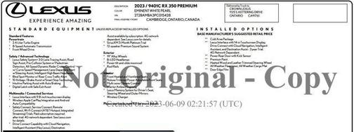 2023 Lexus RX 350 Premium
