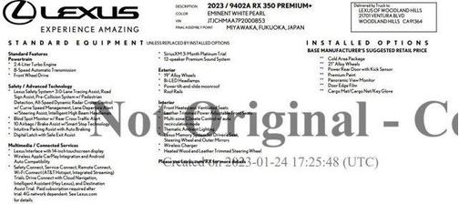 2023 Lexus RX 350 Base