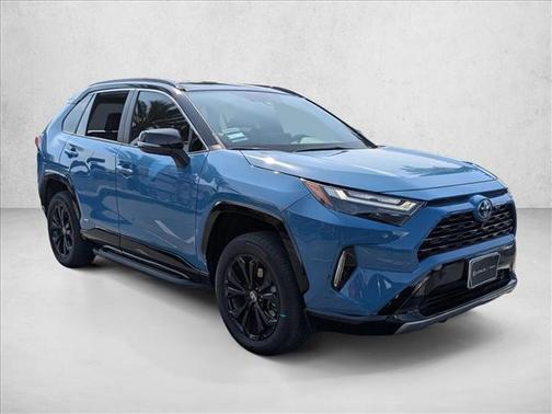Cavalry Blue/Midnigh 2023 Toyota RAV4 Hybrid SE