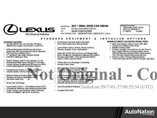 2017 Lexus ES 350 Base