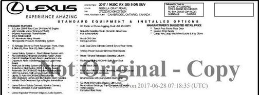 2017 Lexus RX 350 Base