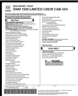 2025 RAM 1500 Limited