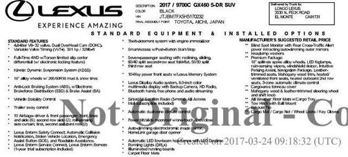 2017 Lexus GX 460 Base