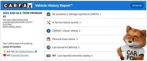 2025 Audi Q4 e-tron Premium 45 RWD