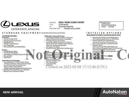2023 Lexus IS 350 Base