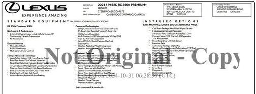 2024 Lexus RX 350 Premium Plus