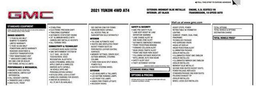 2021 GMC Yukon 4WD AT4