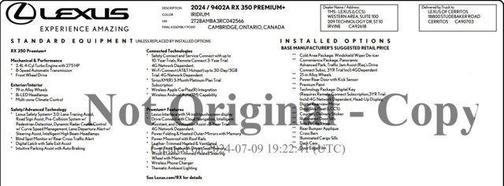 2024 Lexus RX 350 Premium Plus