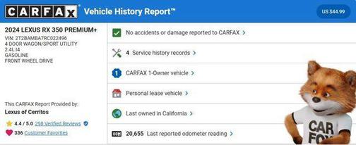 2024 Lexus RX 350 Base
