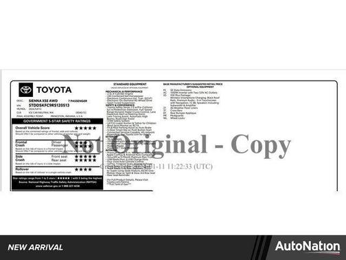 2024 Toyota Sienna XSE 7 Passenger