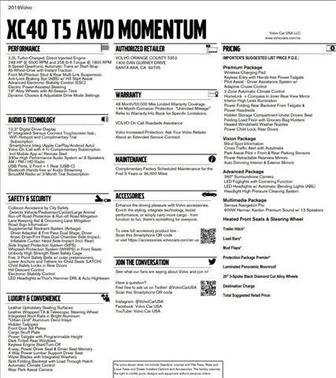 2019 Volvo XC40 T5 Momentum