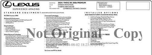 2024 Lexus RX 350 Premium