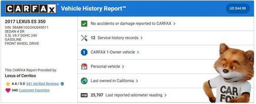 2017 Lexus ES 350 Base