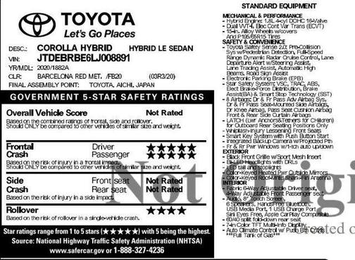 2020 Toyota Corolla Hybrid LE