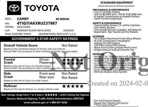 2024 Toyota Camry SE