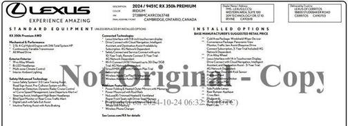 2024 Lexus RX 350 Premium