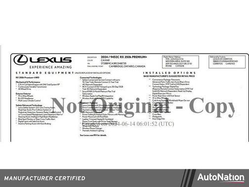 2024 Lexus RX 350 Base