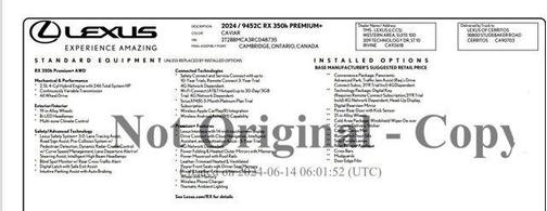 2024 Lexus RX 350 Base