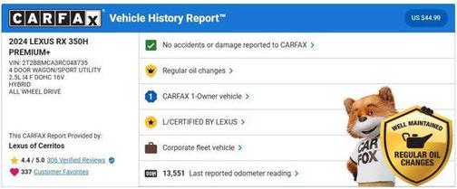 2024 Lexus RX 350 Base
