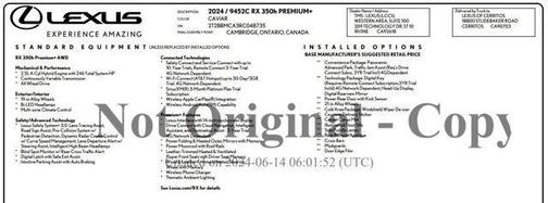 2024 Lexus RX 350 Base