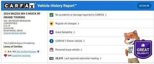 2024 Mazda MX-5 Miata RF Grand Touring
