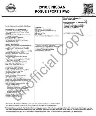 2018 Nissan Rogue Sport S