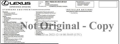 2023 Lexus NX 250 Base