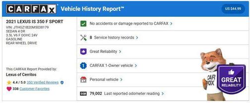2021 Lexus IS 350 Base