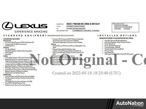2022 Lexus NX 350h NX 350h