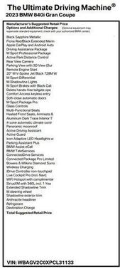 2023 BMW 840 i
