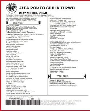 2017 Alfa Romeo Giulia Ti