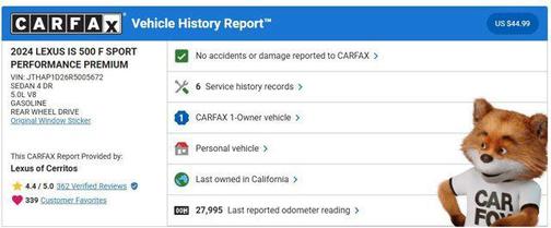2024 Lexus IS 500 F SPORT Performance Premium