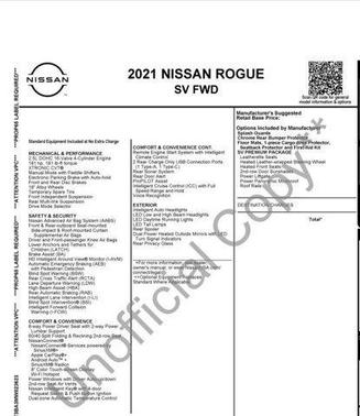 2021 Nissan Rogue SV