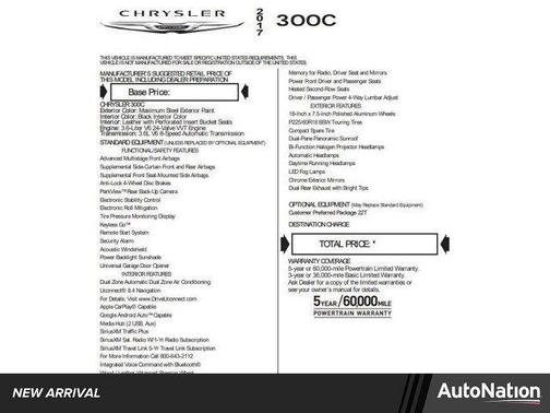 2017 Chrysler 300C Base