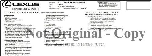 2023 Lexus RX 350 Premium